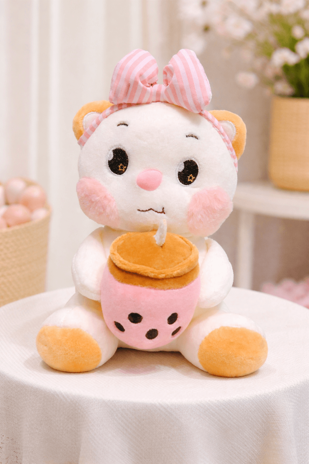 Boba Tea Bear Plush Toy