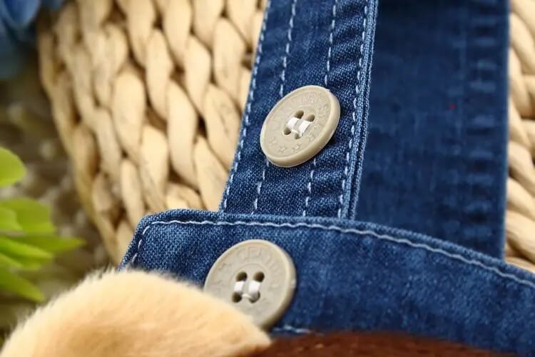 Baby Denim Short Overalls - Image 3