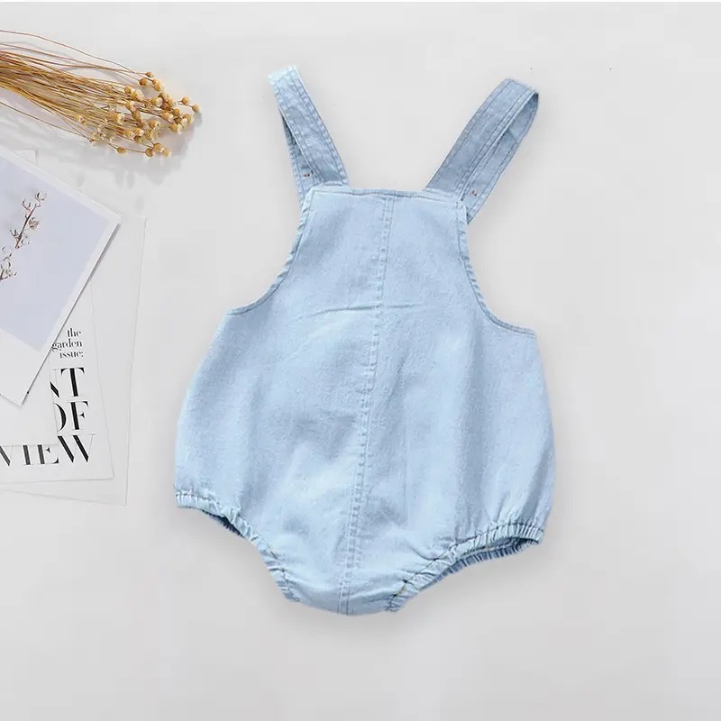 Baby Denim Suspender Overalls - Image 3