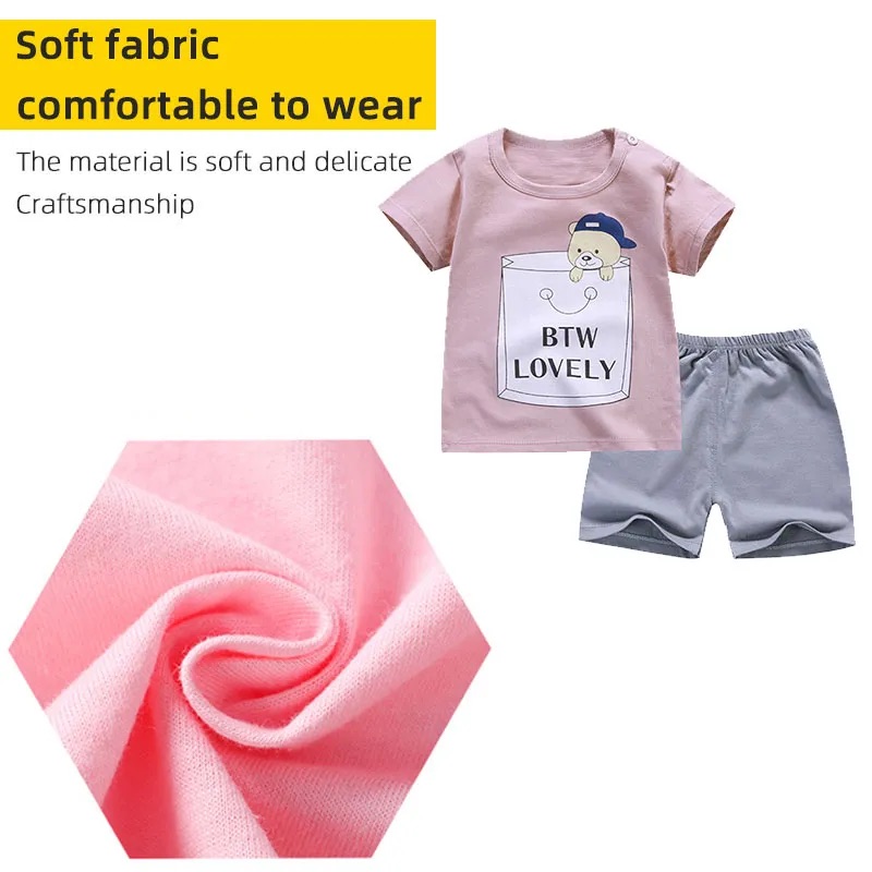 Baby Cartoon T-Shirt + Shorts Set - Image 7
