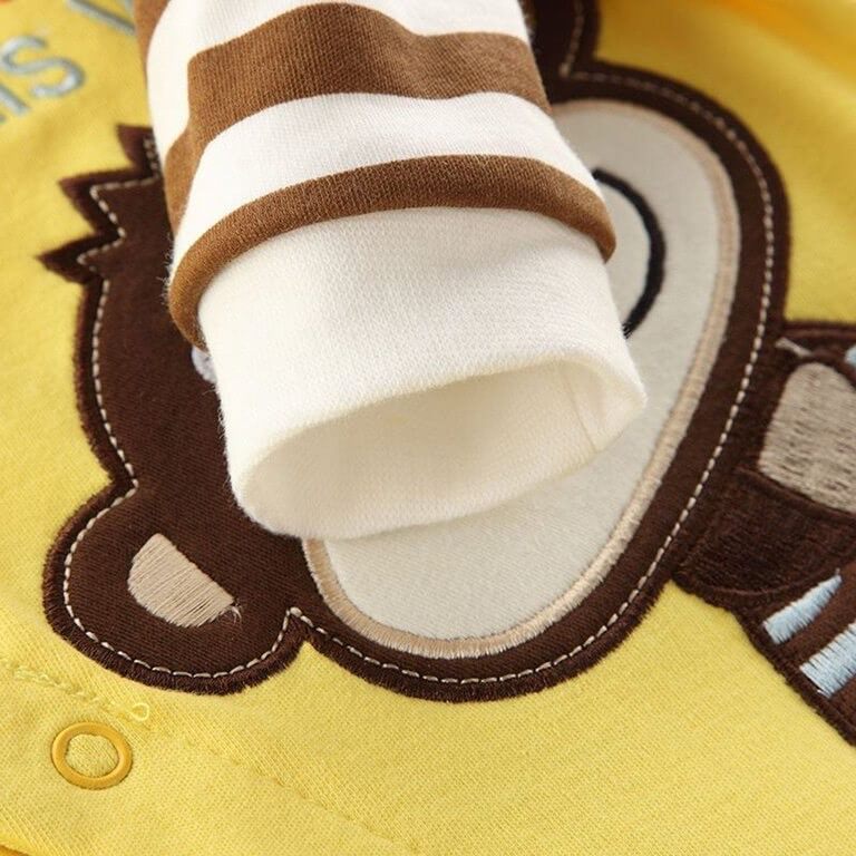 Baby Monkey Long Sleeve Jumpsuit - Image 3