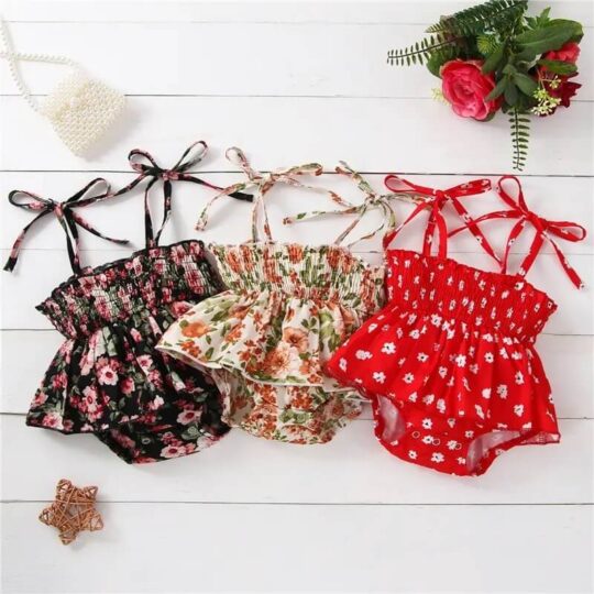 Floral Ruffle Romper