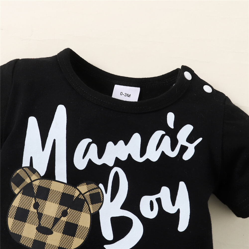 Mama's Boy Short Sleeve Romper - Image 3
