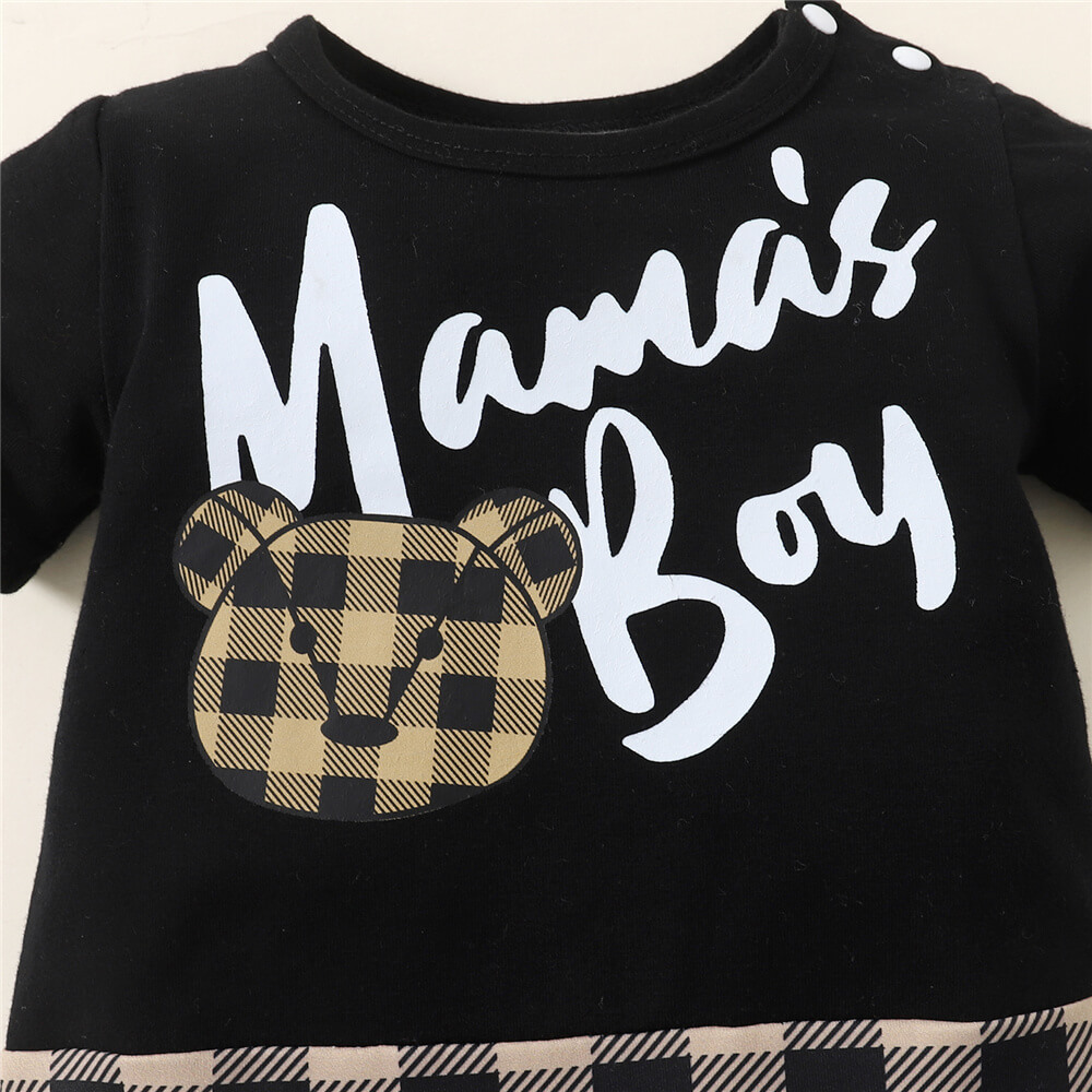 Mama's Boy Short Sleeve Romper - Image 4