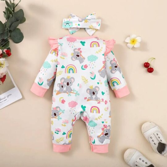 ALBETTA CROCHET  KOALA ORGANIC BABYGRO  ROMPER main image 0