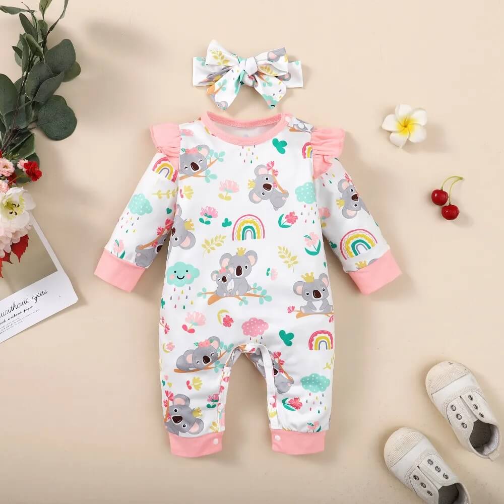 Baby Koala Romper with Headband - Image 6