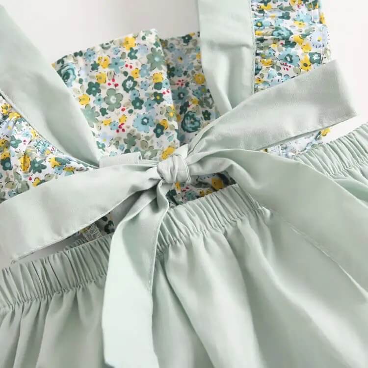 Baby Girl Floral Princess Romper - Image 8