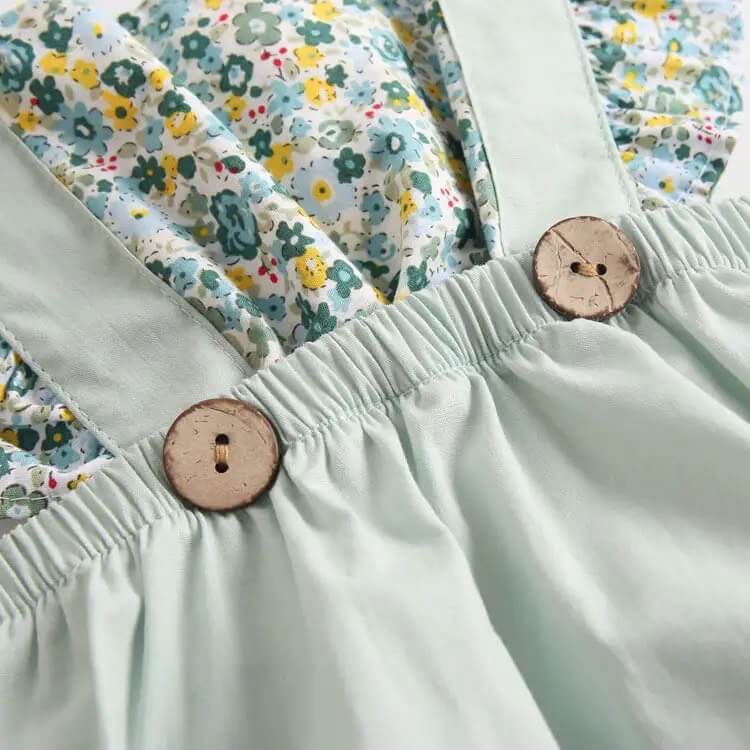 Baby Girl Floral Princess Romper - Image 6