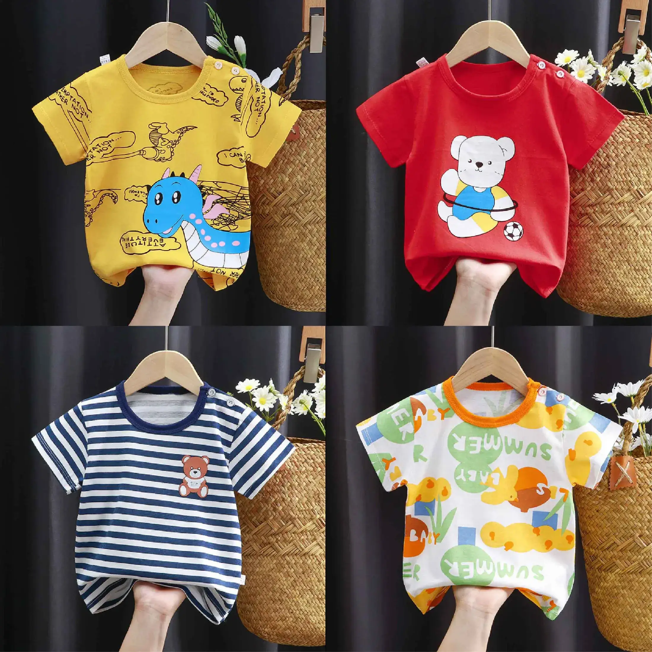 Baby Cartoon Print T-shirts