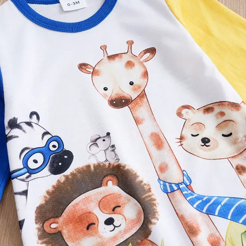 Safari Animals Long Sleeve Jumpsuit - Image 4