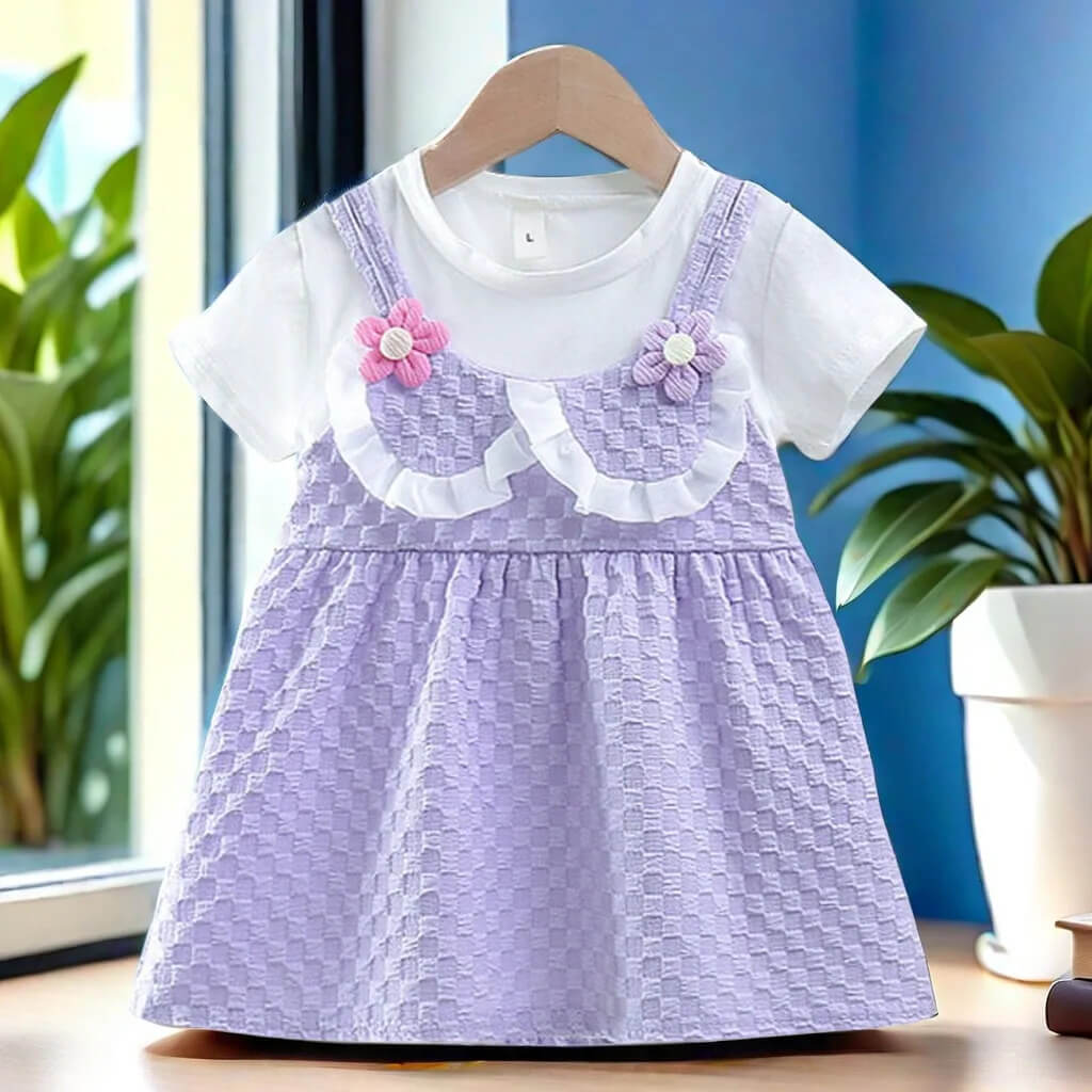 Flower Applique Dress