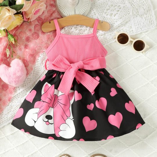 cartoon heart cami dress