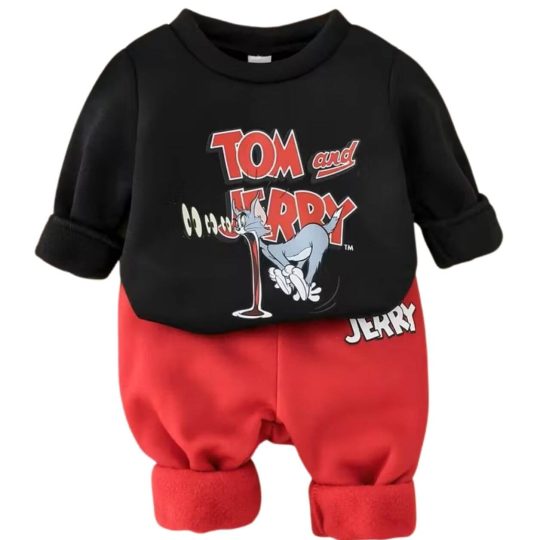 Surprised Cat & Mouse Sweatshirt & Pants Set