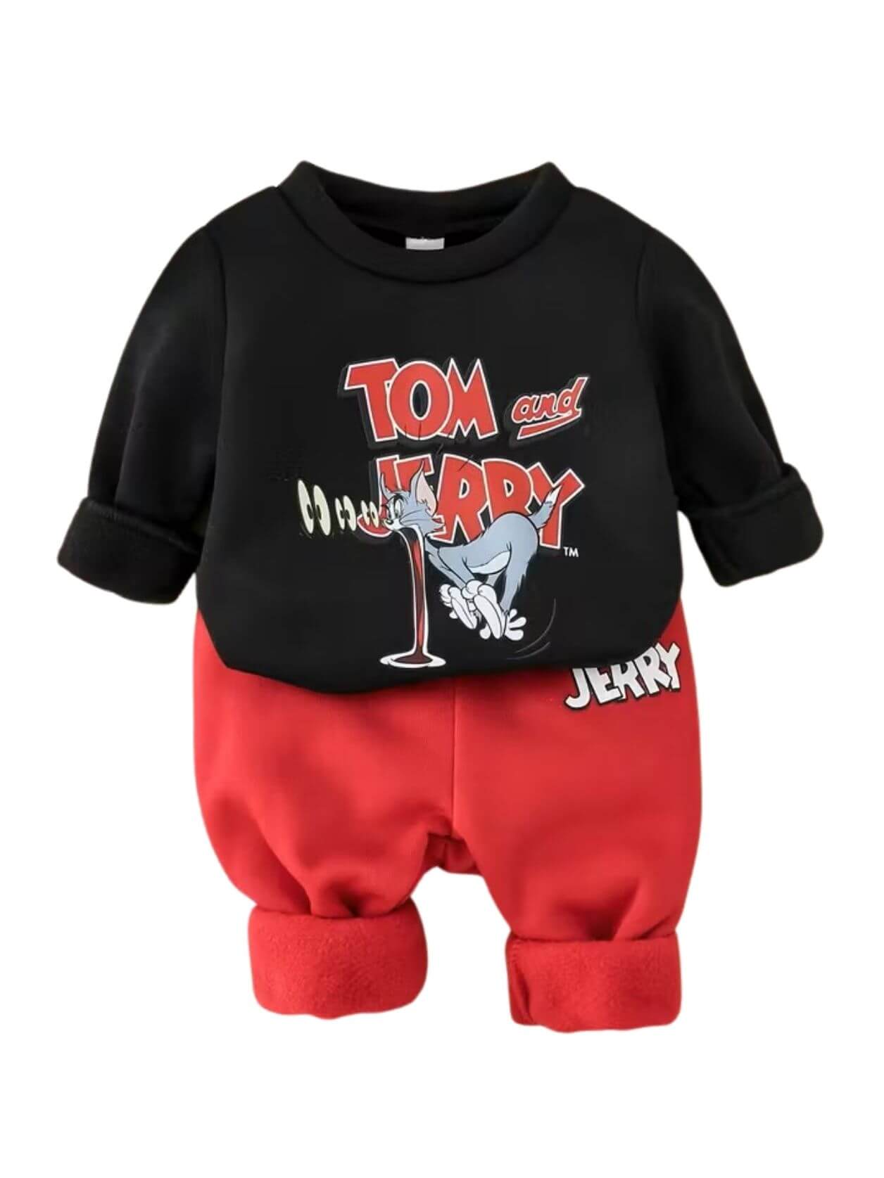 Surprised Cat & Mouse Sweatshirt & Pants Set