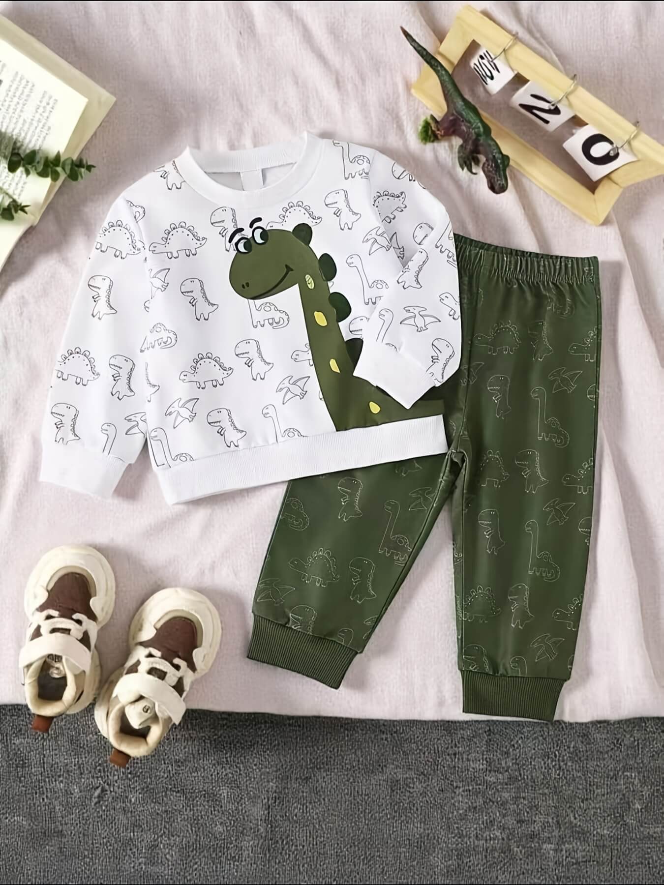 Dinosaur Sweatshirt & Pants Set