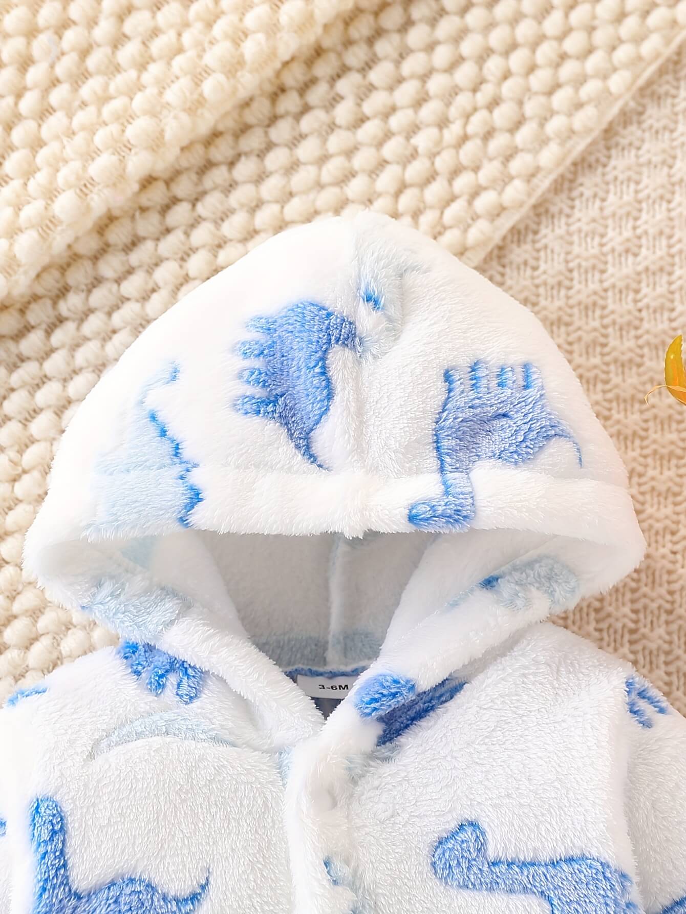 Dinosaur Plush Hooded Romper - Image 3
