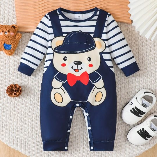 Teddy Bear Print Jumpsuit