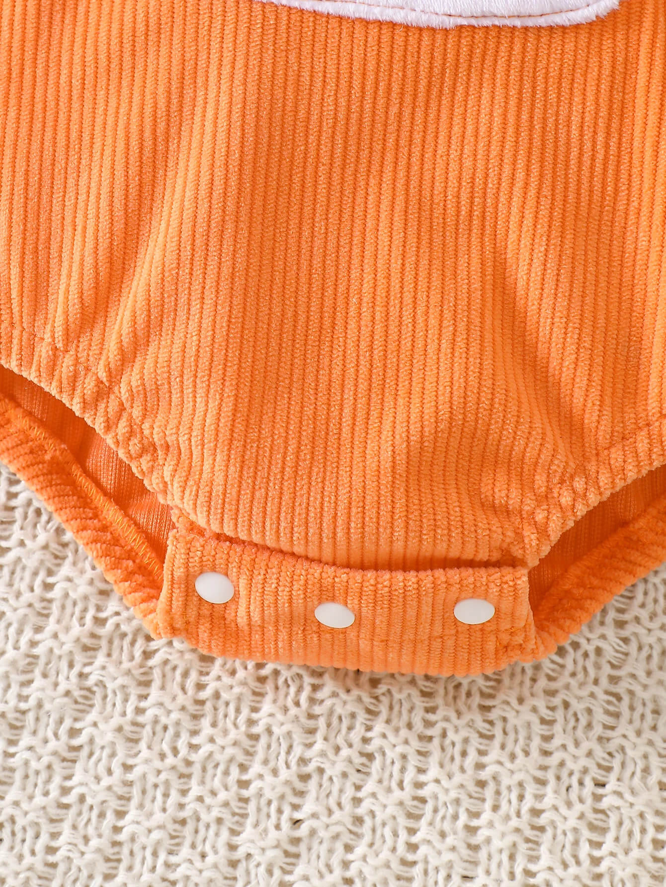 Fox Corduroy Romper with Button Straps - Image 5