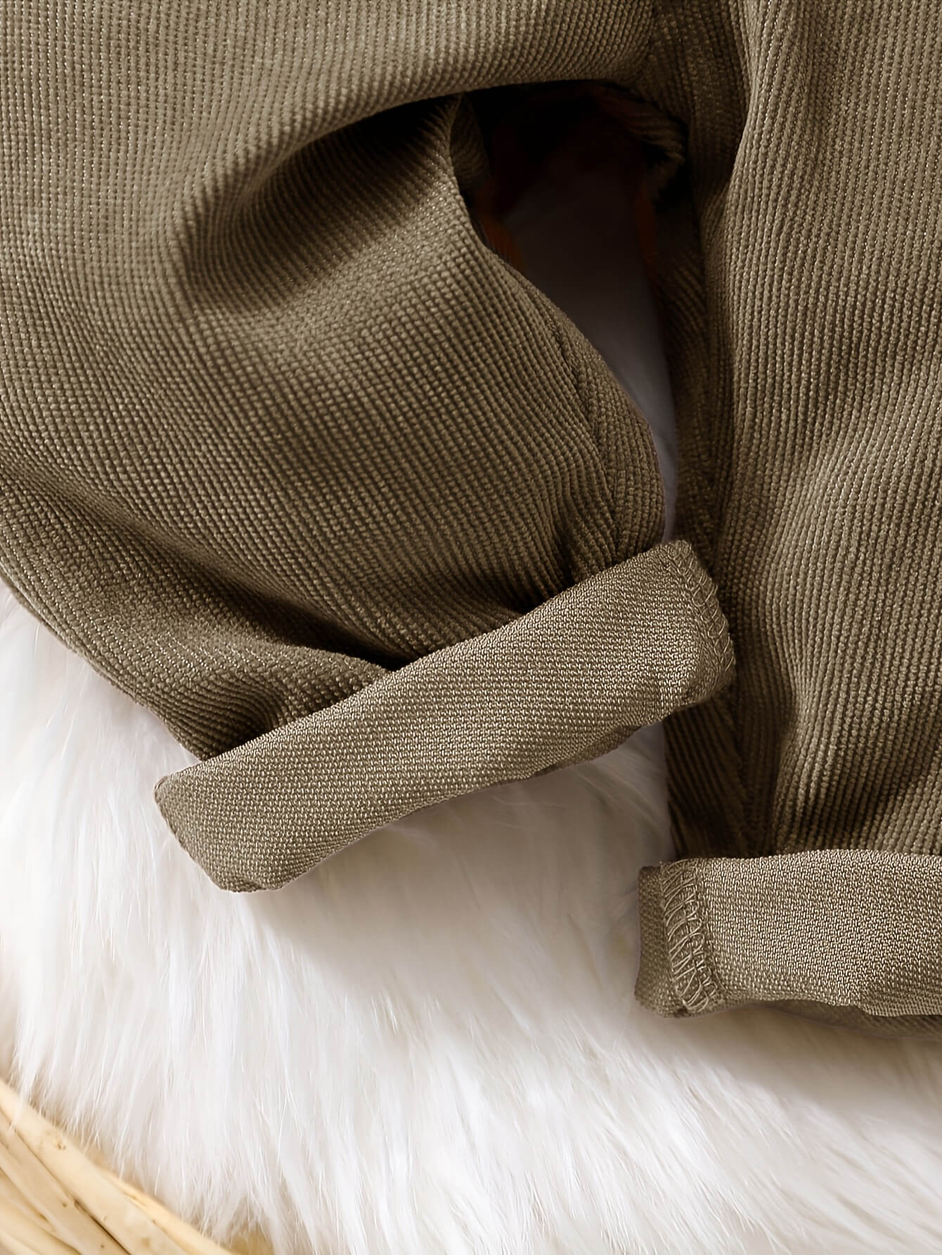 Bear Pocket Corduroy Baby Overalls - Image 4